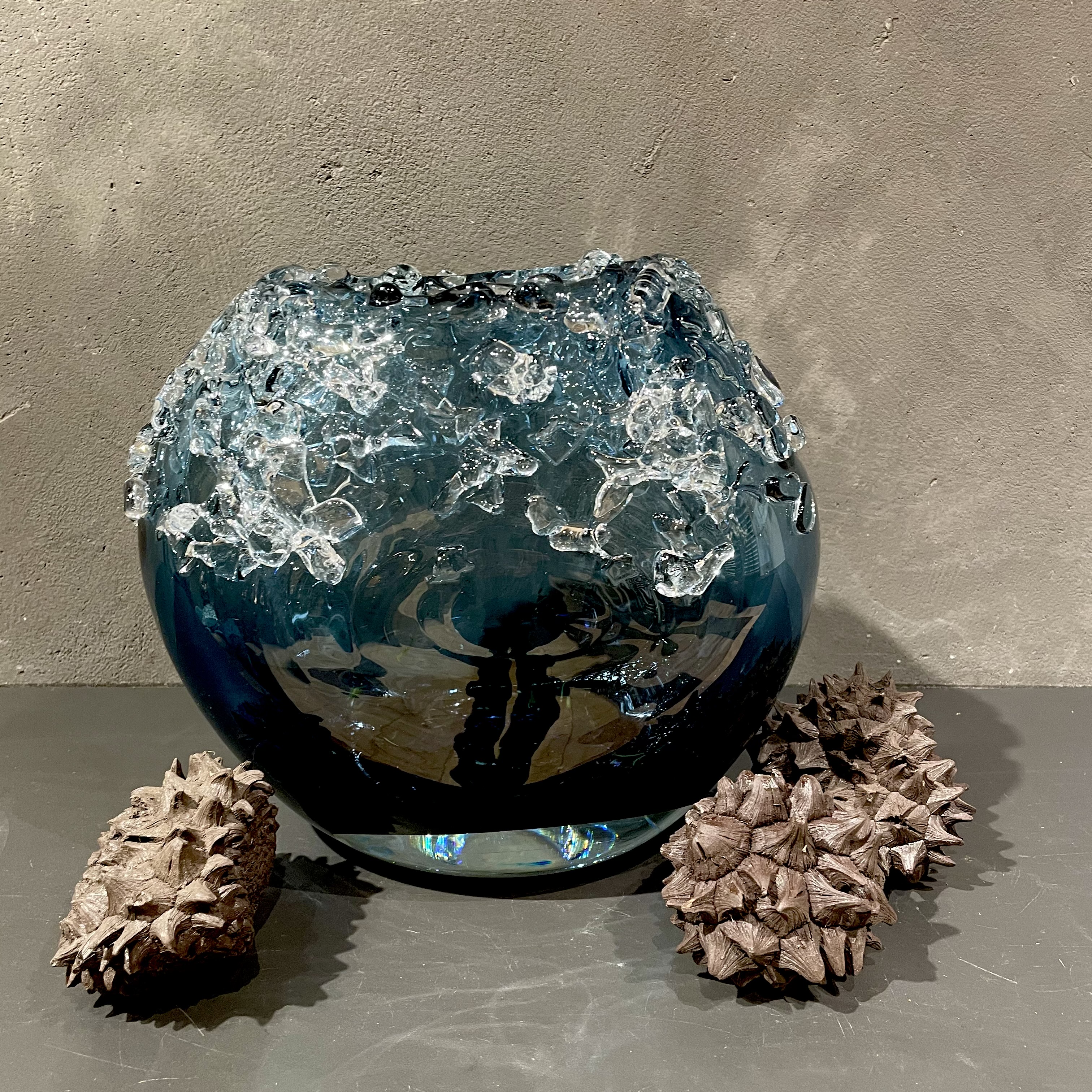 DutZ® Vase Bumpy Steelblue 