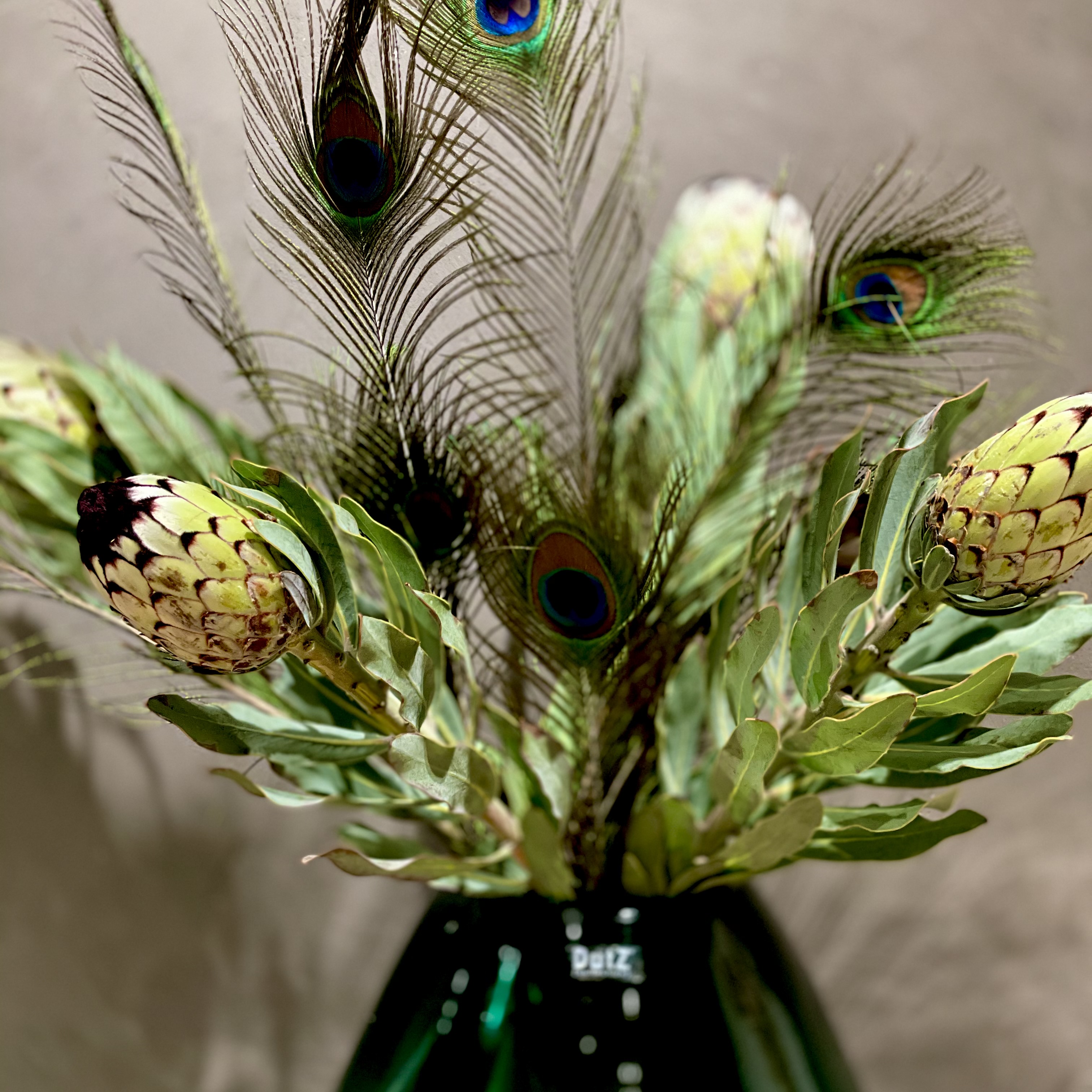 DutZ® Vase Druba in Darkgreen 